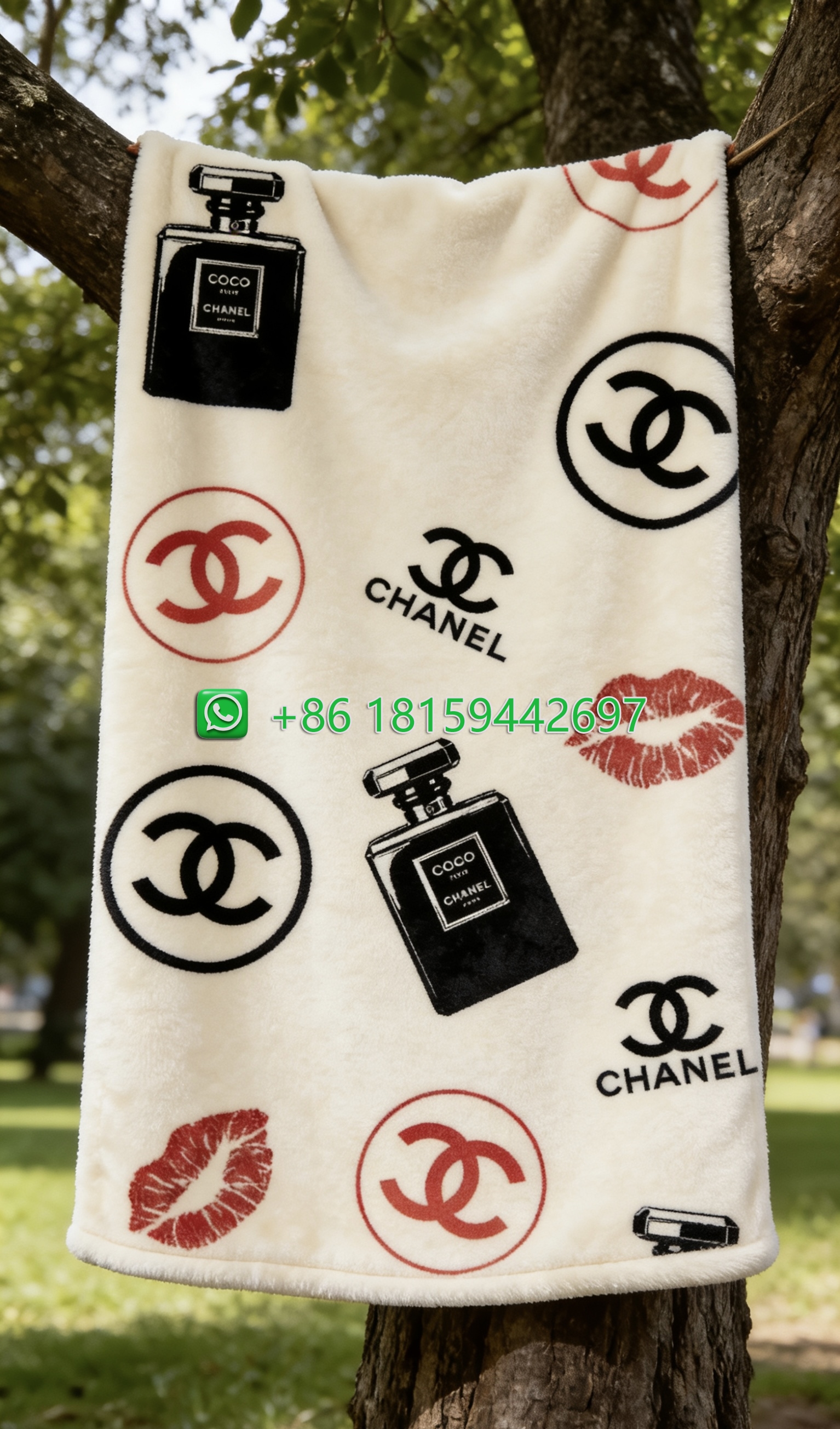 Chanel Throw Blankets
